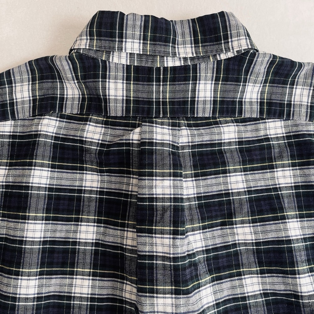 Ralph Lauren Shirt Mens XL Blue Plaid Long Sleeve Button Up Tilden Crest Golf - Picture 5 of 10